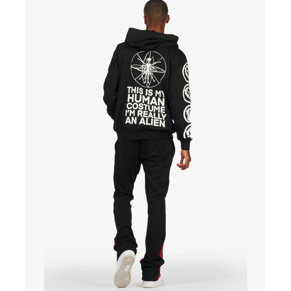 Rockstar Graphic Hoodie This is my human costume I’m really an alien 3XL HTF